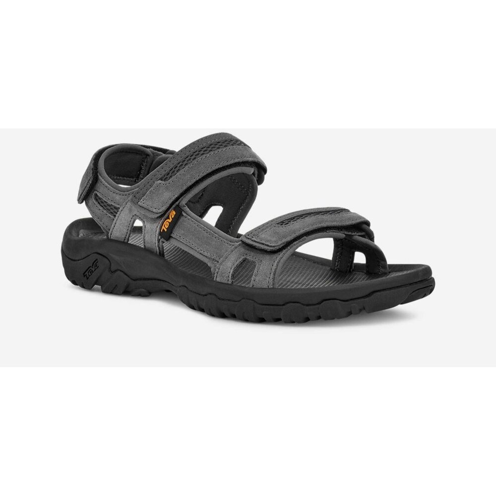 Teva Men's Hudson Hiking Sandal color Dark Gull Gray